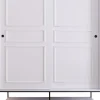Vaatekaappi liukuovilla Linento Furniture Martin, 150cm, valkoinen