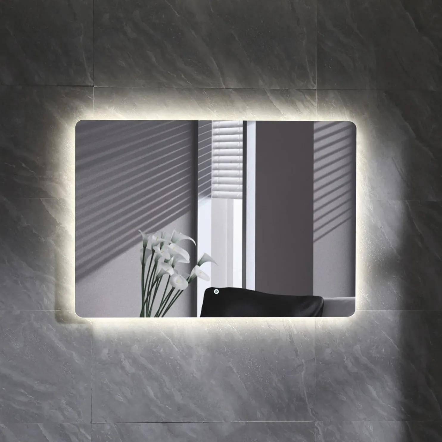 Valopeili Bathlife Tindra 1000x700 mm hipaisukytkimellä
