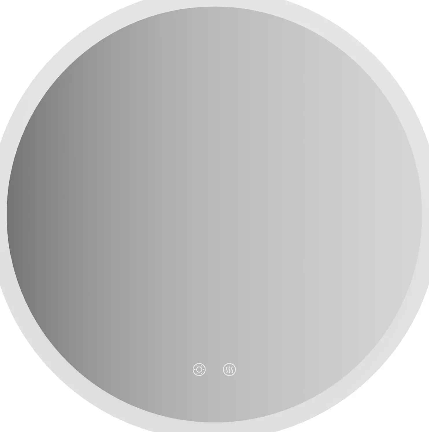 Valopeili Innosanit pyöreä, huurteenestolla