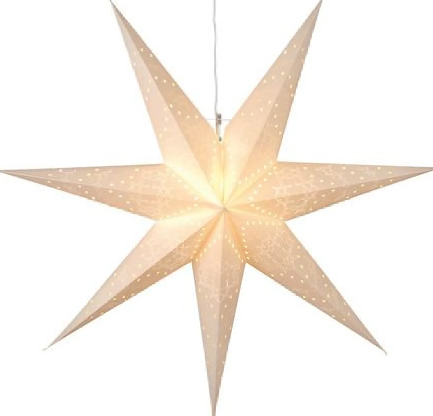 Valotähti Star Trading Sensy 70 cm paperi valkoinen