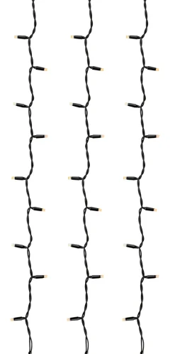 Valoverho Markslöjd Chrissline, 100 valoa, 1x1.5m, musta, eri valonsävyjä