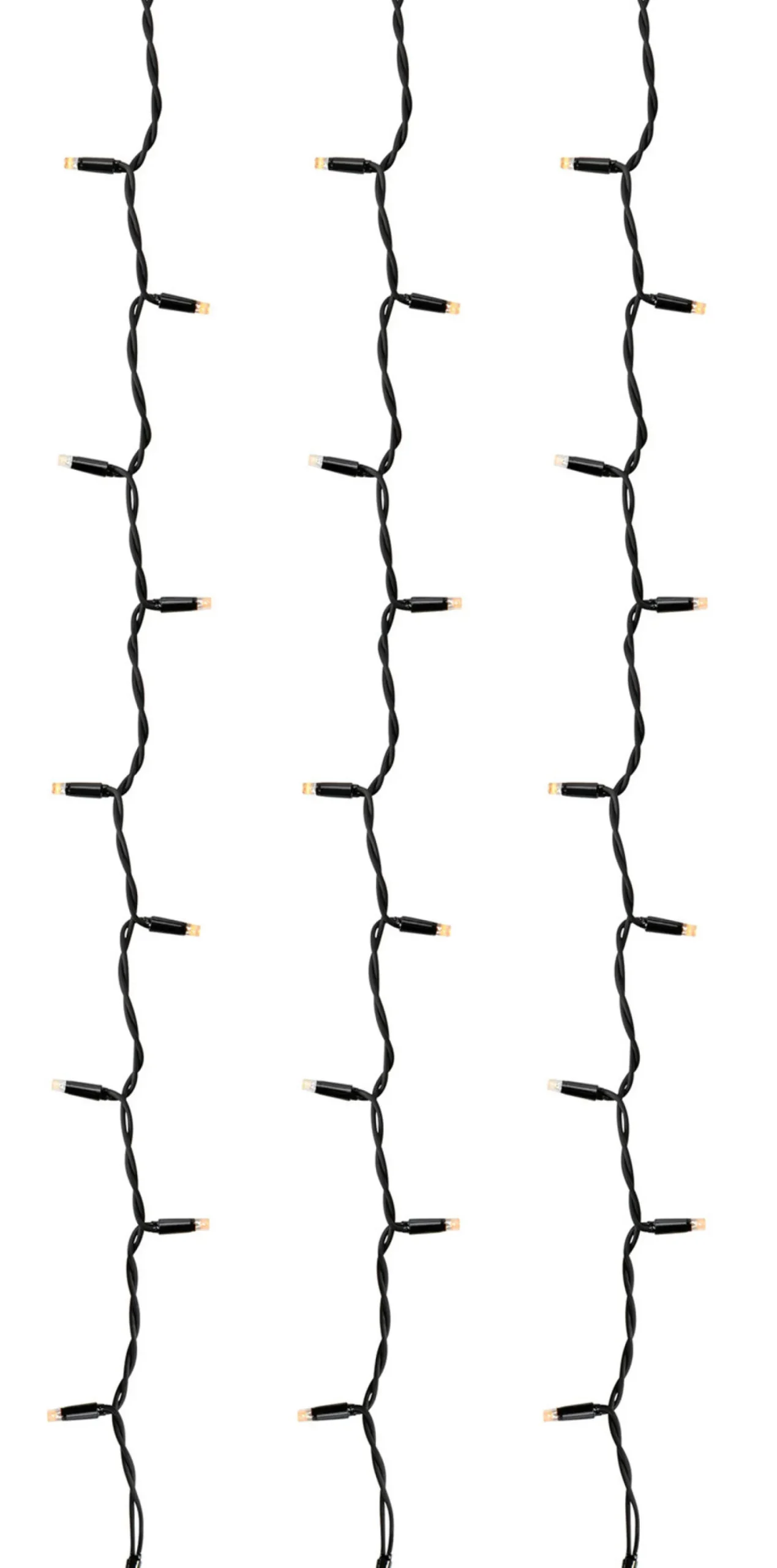 Valoverho Markslöjd Chrissline, 100 valoa, 1x1.5m, musta, eri valonsävyjä