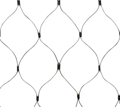 Valoverkko Markslöjd Chrissline, 100 valoa, 2x1.7m, musta, eri valonsävyjä