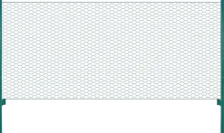 Verkkoaita tolpilla teräs 25x0.5m silmäkoko 13mm vihreä