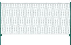 Verkkoaita tolpilla teräs 25x0.5m silmäkoko 50mm vihreä
