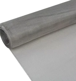 Verkkosuoja ruostumaton teräs 100x1000cm hopea