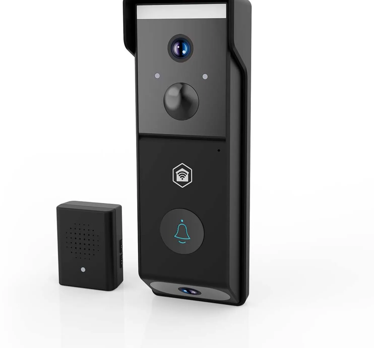 Video-ovikello Nedis SmartLife, wi-fi, tuplakameralla, 2x full HD, IP54
