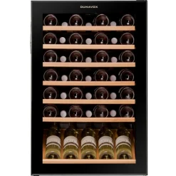 Viinikaappi Dunavox DXFH48.130, 54cm, 1 lämpötila-alue, vapaasti seisova, musta