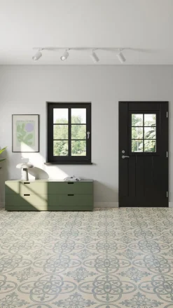 Vinyylimatto Tarkett Iconik Texstyle Hastings Blue Grey, leveys 4m