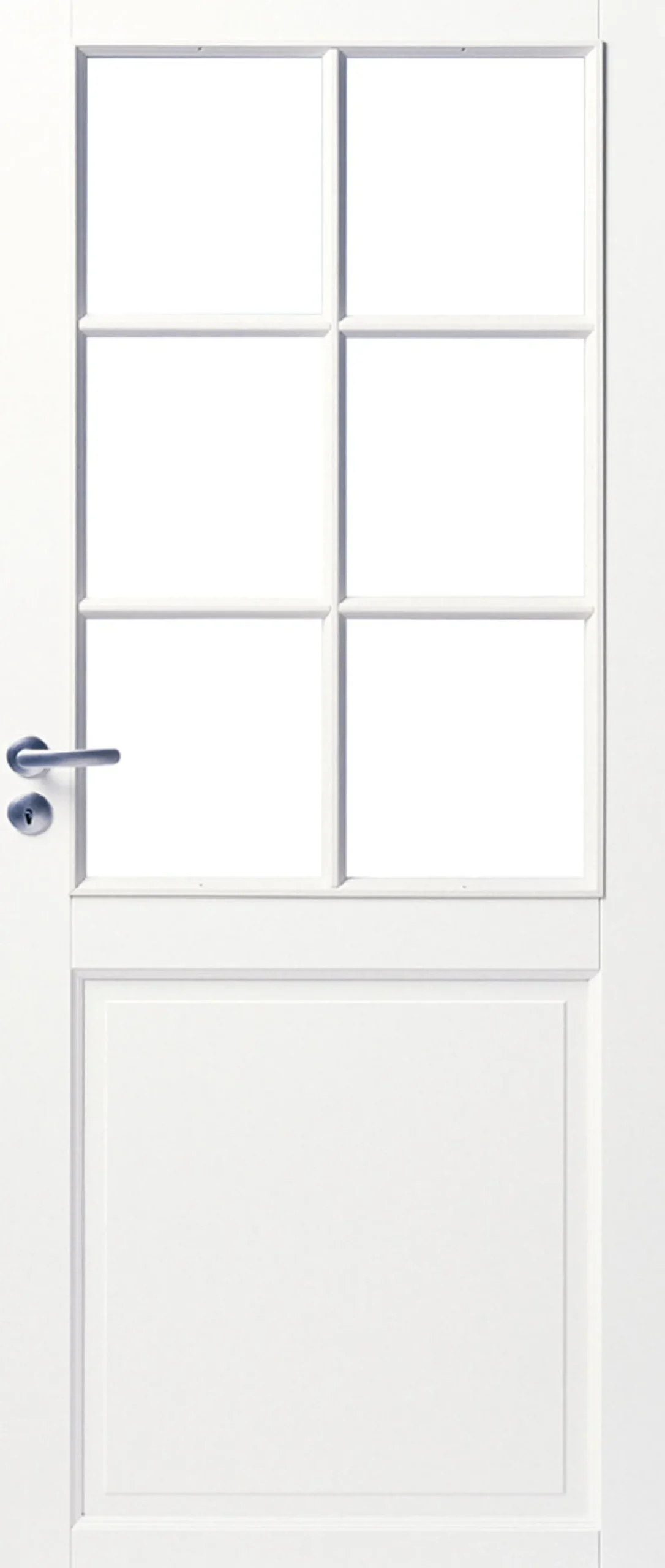 Väliovi Swedoor Craft 102 9-10x21 massiivirakenne valkoinen kirkas lasi