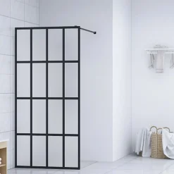 Walk-in suihkun seinäke karkaistu lasi 140x195 cm