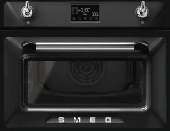 Yhdistelmämikroaaltouuni Smeg SO4902M1N 60cm musta