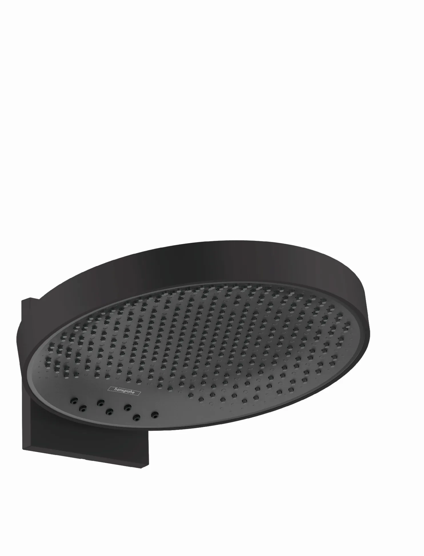 Yläsuihku Hansgrohe Rainfinity 360 3jet PowderRain, piiloasennus seinään iBoxilla, mattamusta