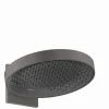 Yläsuihku Hansgrohe Rainfinity 360 1jet PowderRain, piiloasennus seinään, harjattu musta kromi