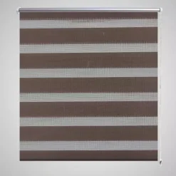 Zebra rullakaihdin 100 x 175 cm kahvinruskea